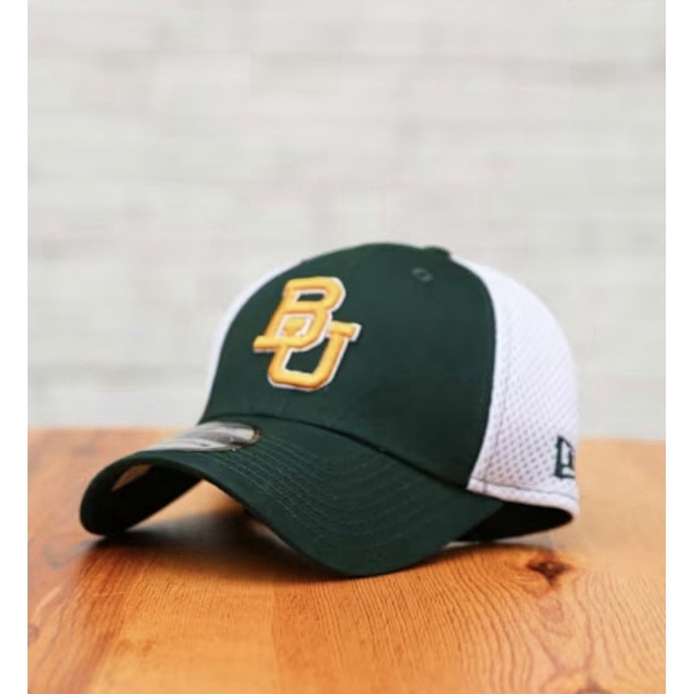 Brand New Baylor Bears New Era 39THIRTY Fitted Hat Size Medium-Large NCAA Green